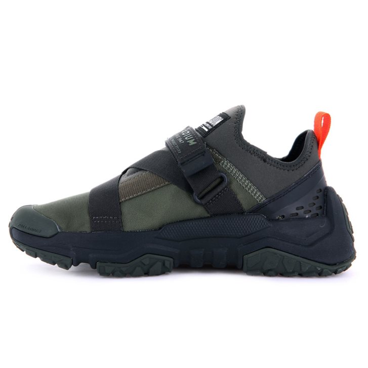 Baskets Palladium Off-grid LO Utility Femme Vert Olive | FR PJY580Q